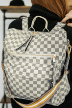 Load image into Gallery viewer, Designer Inspired Gray Chic Backpack
