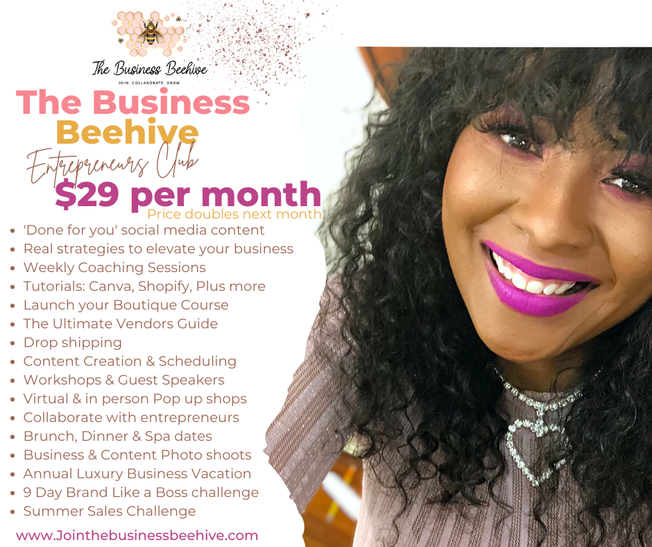 The Business Beehive Entrepreneurs Club Monthly Membership
